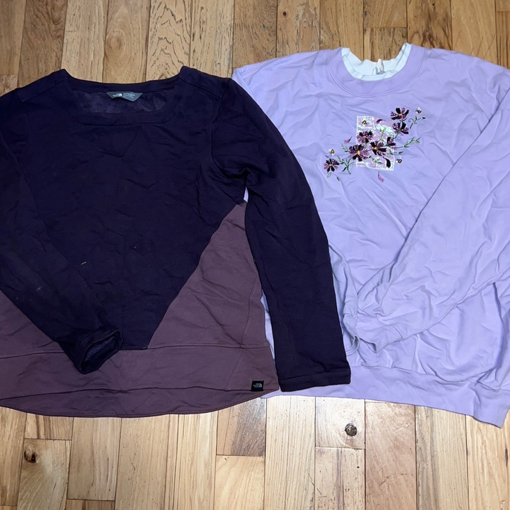 PURPLE LOVER SWEATER L BUNDLE W/ NORTHFACE INCLUDED!!💜💜